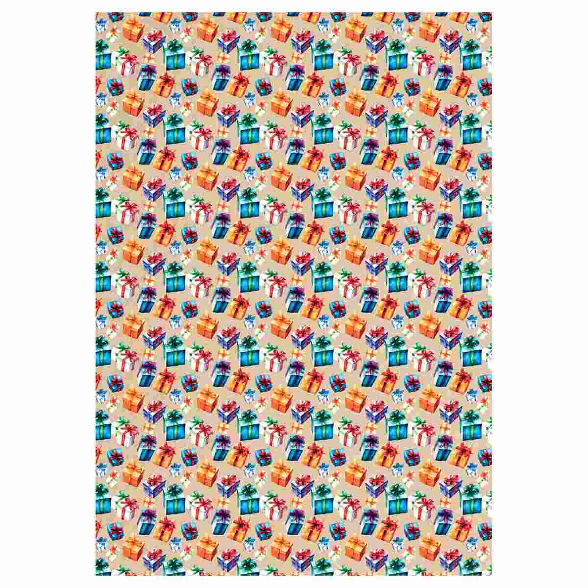 картинка Бумага упаковочная крафтовая, 70*100 см, 70 г/м2, "Happy birthday", MESHU, MS_62814 от магазина Альфанит в Кунгуре