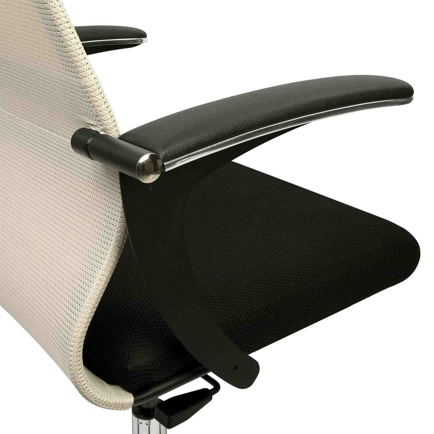 картинка Кресло офисное BRABIX "Ultimate EX-801", ткань/сетка, черный/бежевый, 532919 от магазина Альфанит в Кунгуре