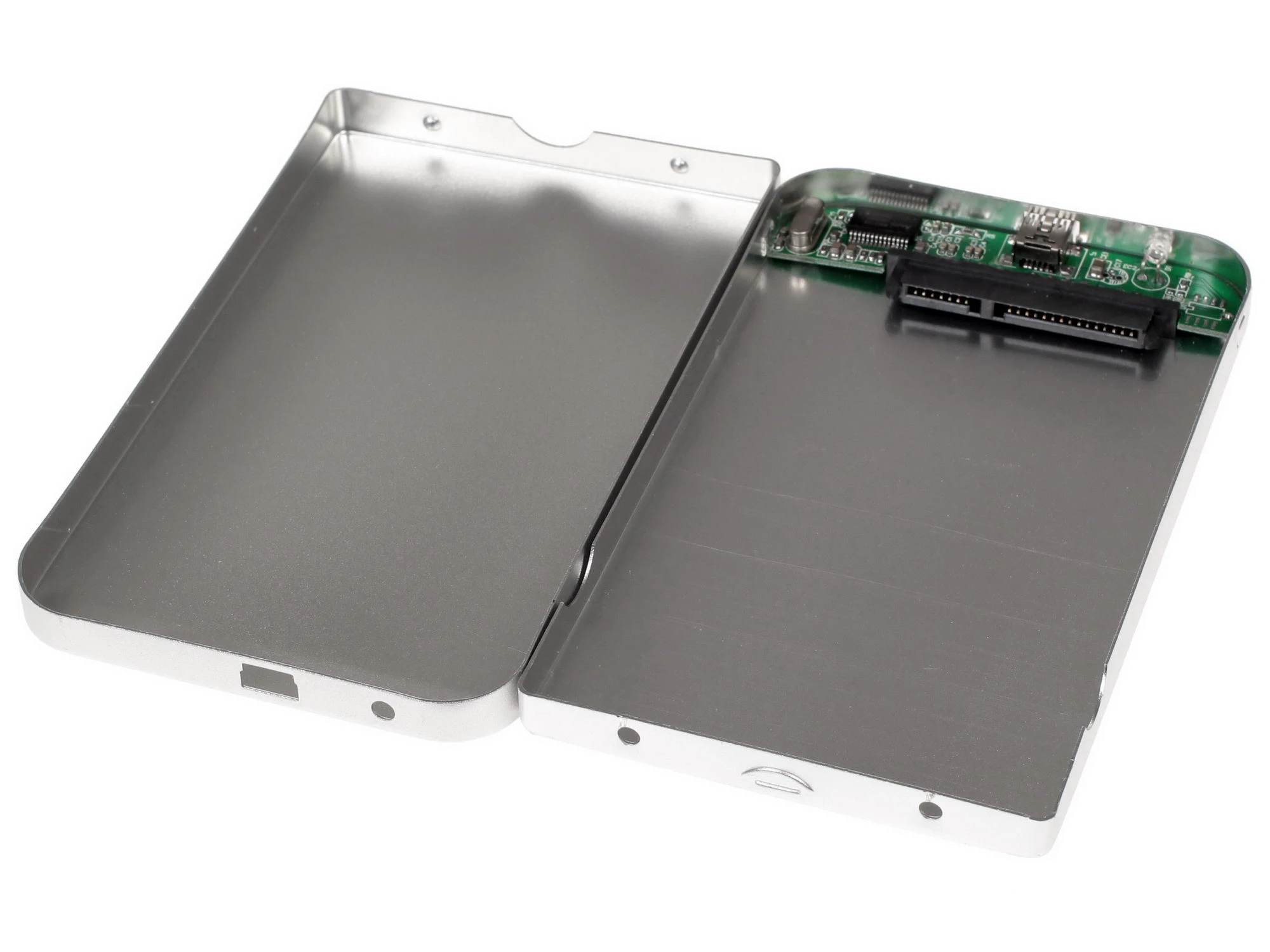 картинка Внешний корпус USB 2.0 для 2.5" HDD SATA Gembird EE2-U2S-41-S, металл, серебро от магазина Альфанит в Кунгуре