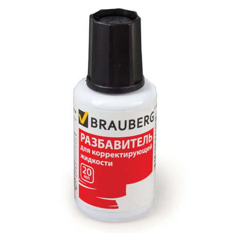 картинка Разбавитель для корректирующей жидкости, 20 мл, "Thinner", BRAUBERG, 220617 от магазина Альфанит в Кунгуре
