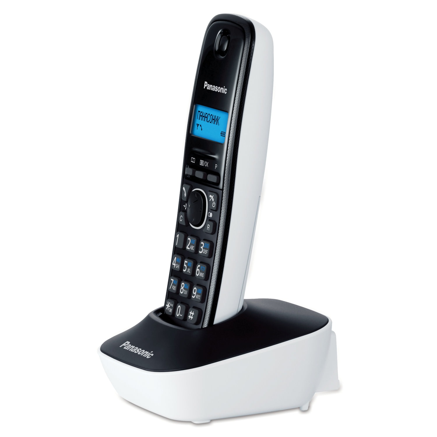картинка Радиотелефон DECT Panasonic KX-TG1611RUW, белый/черный от магазина Альфанит в Кунгуре