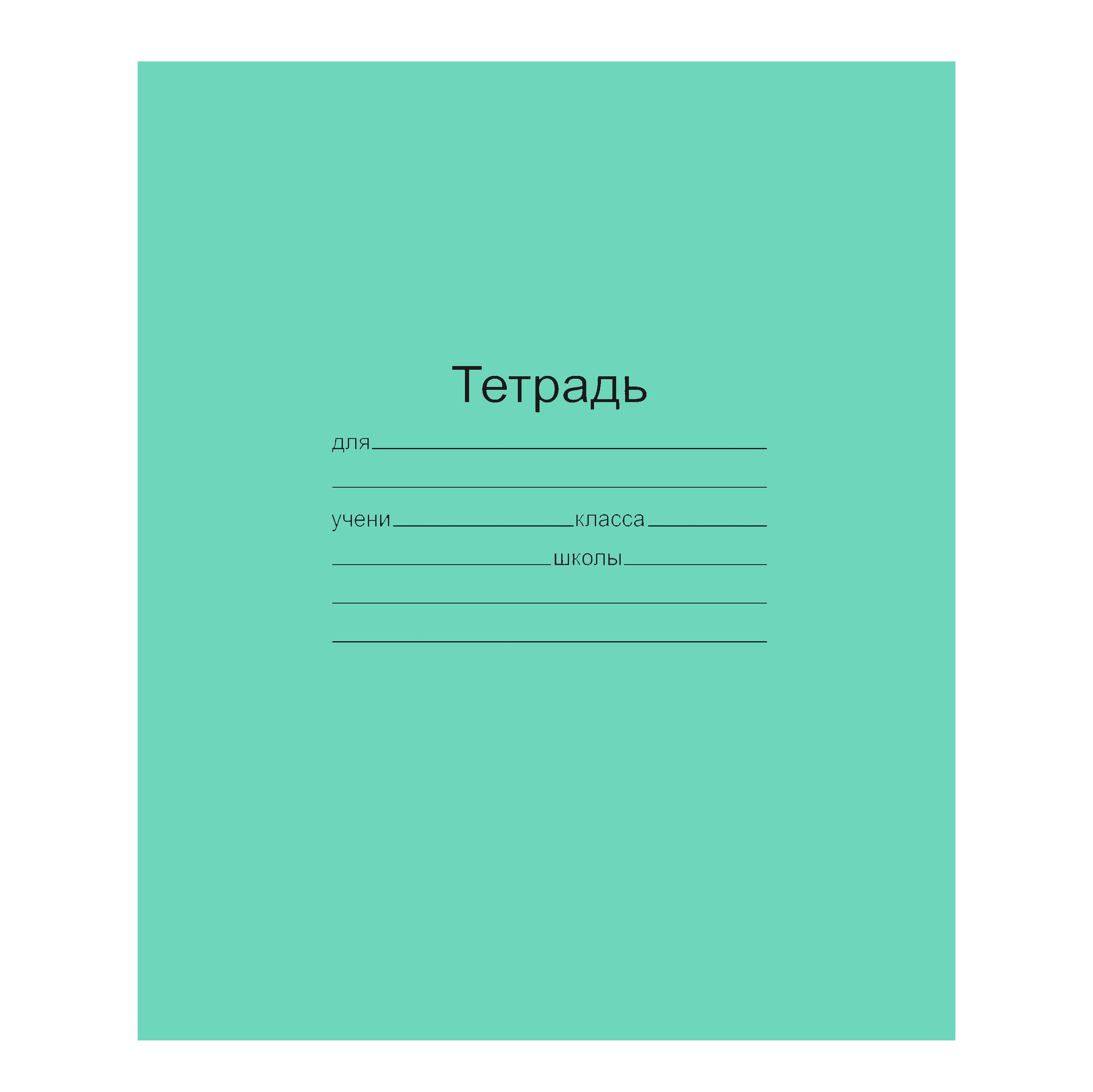 картинка Тетрадь зеленая 12 л, А5, клетка от магазина Альфанит в Кунгуре