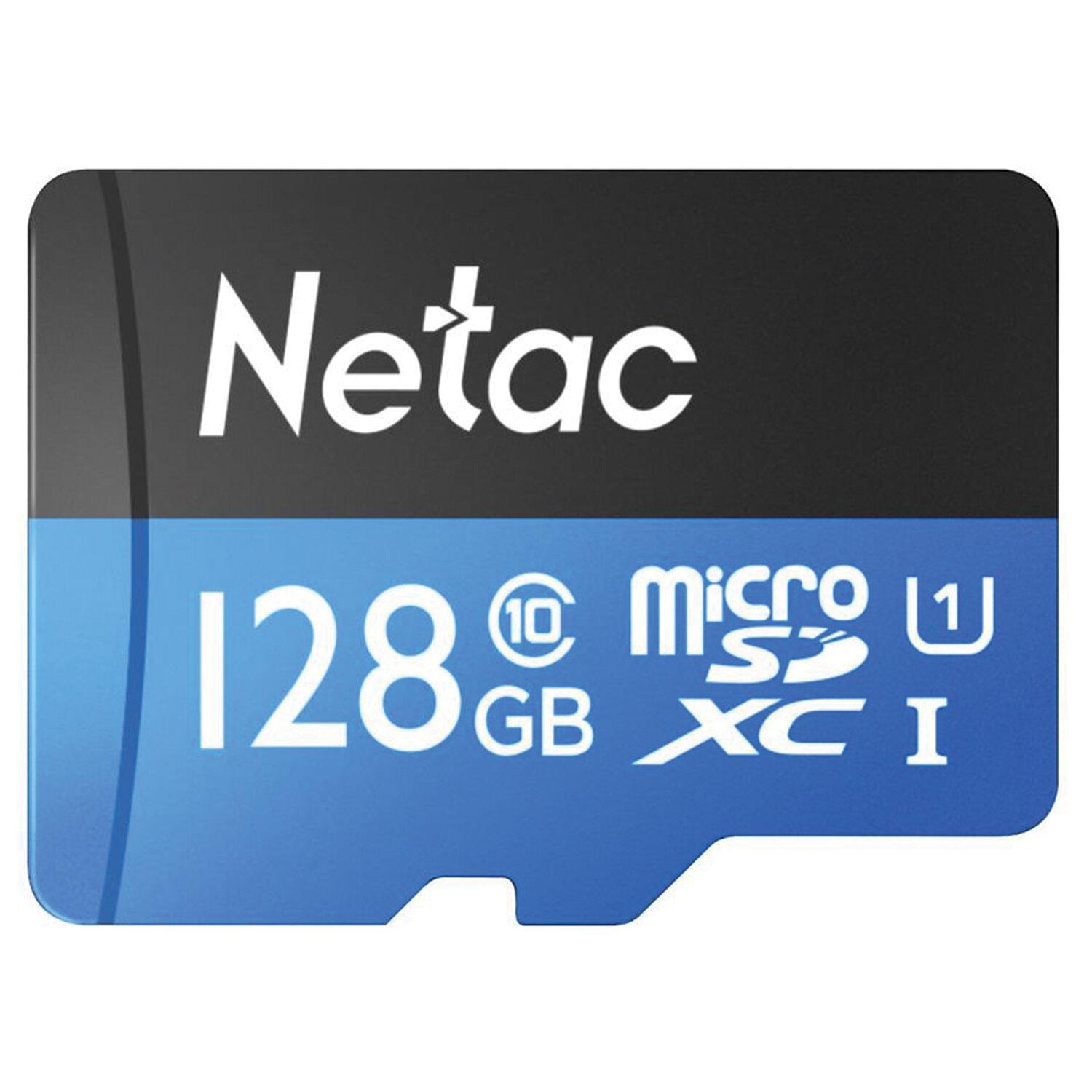 картинка Карта памяти micro-SDHC Netac 128 GB Class 10, с адаптером, Standard, NT02P500STN-128G-R от магазина Альфанит в Кунгуре