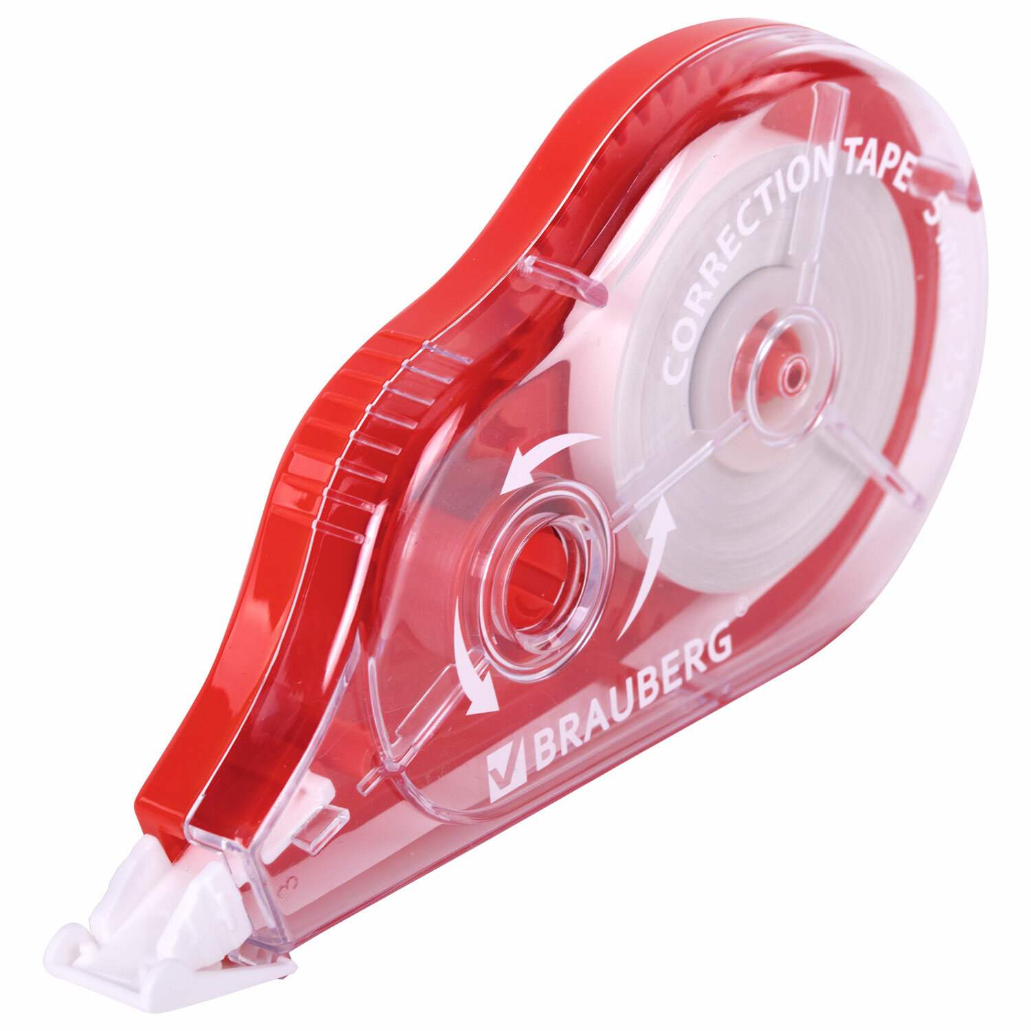 картинка Корректирующая лента, 5мм*25м, красный, "Maxi Plus", BRAUBERG, 272501 от магазина Альфанит в Кунгуре