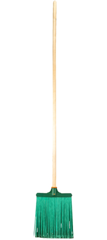 картинка Метла, 120 см, с деревянным черенком, плоская распушенная, Vega, 360674 от магазина Альфанит в Кунгуре