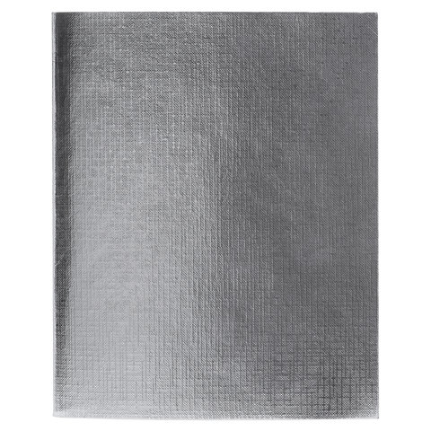 картинка Тетрадь 96 л, А5, линия, бумвинил, "Metallic Серебро", Hatber, 96Т5бвВ2 от магазина Альфанит в Кунгуре