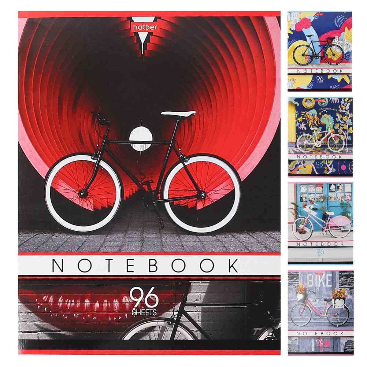 картинка Тетрадь 96 л, А5, клетка, "I like my bike", Hatber, 96Т5В1_27708 от магазина Альфанит в Кунгуре