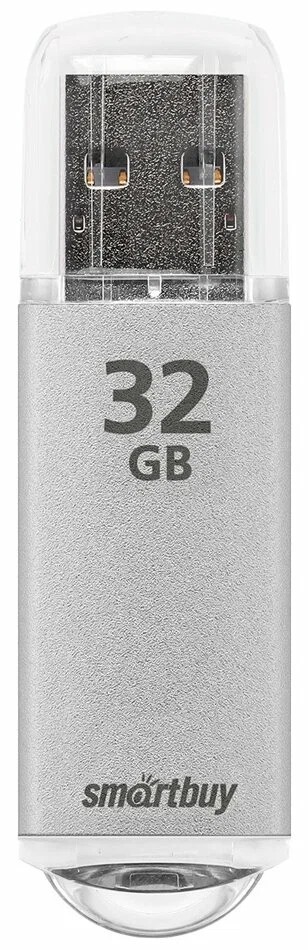 картинка Флеш-диск SmartBuy 32 GB USB 2.0, V-Cut, серебро, SB32GBVC-S от магазина Альфанит в Кунгуре