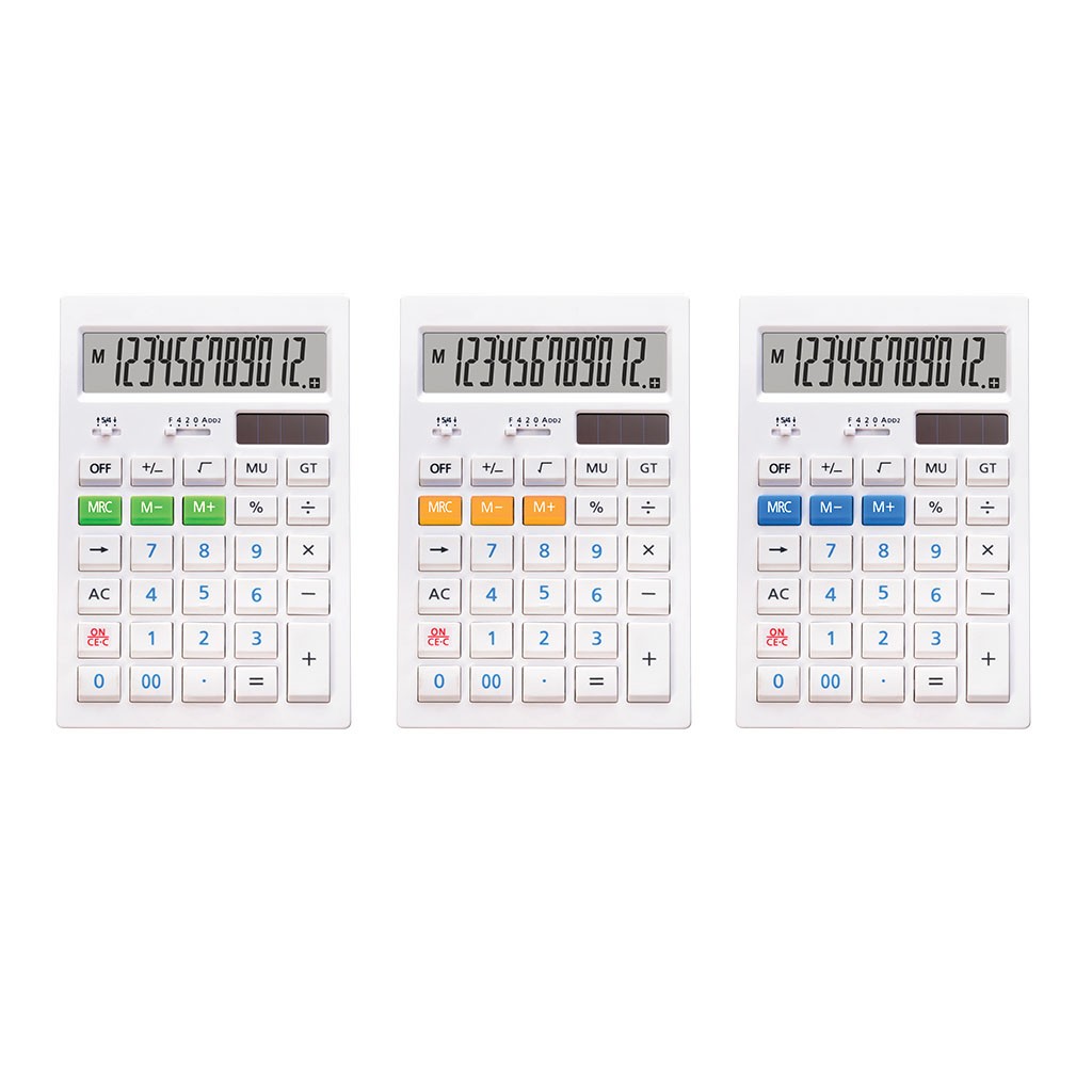 картинка Калькулятор настольный, 12 разрядов, 10,5*16,2 см, двойное питание, "White CC-352", Erich Krause, 40352 от магазина Альфанит в Кунгуре