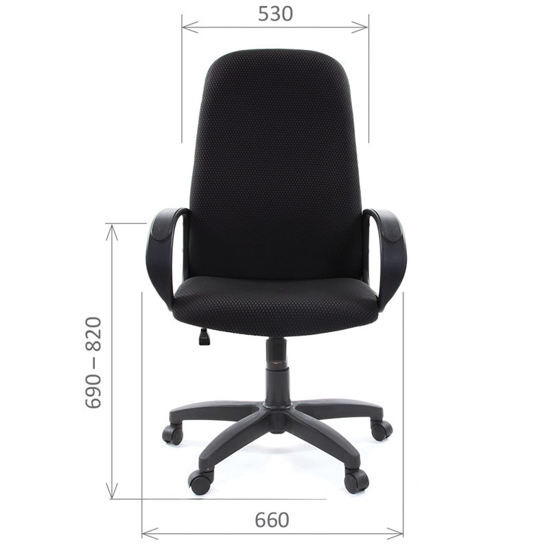картинка Кресло офисное CHAIRMAN "279", черный, высокая спинка, с подлокотниками, 531305, JP-15-2, 1138105 от магазина Альфанит в Кунгуре