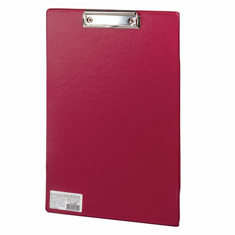 картинка Доска-планшет с верхним прижимом, А4, бордовый, "Comfort", BRAUBERG, 222660 от магазина Альфанит в Кунгуре