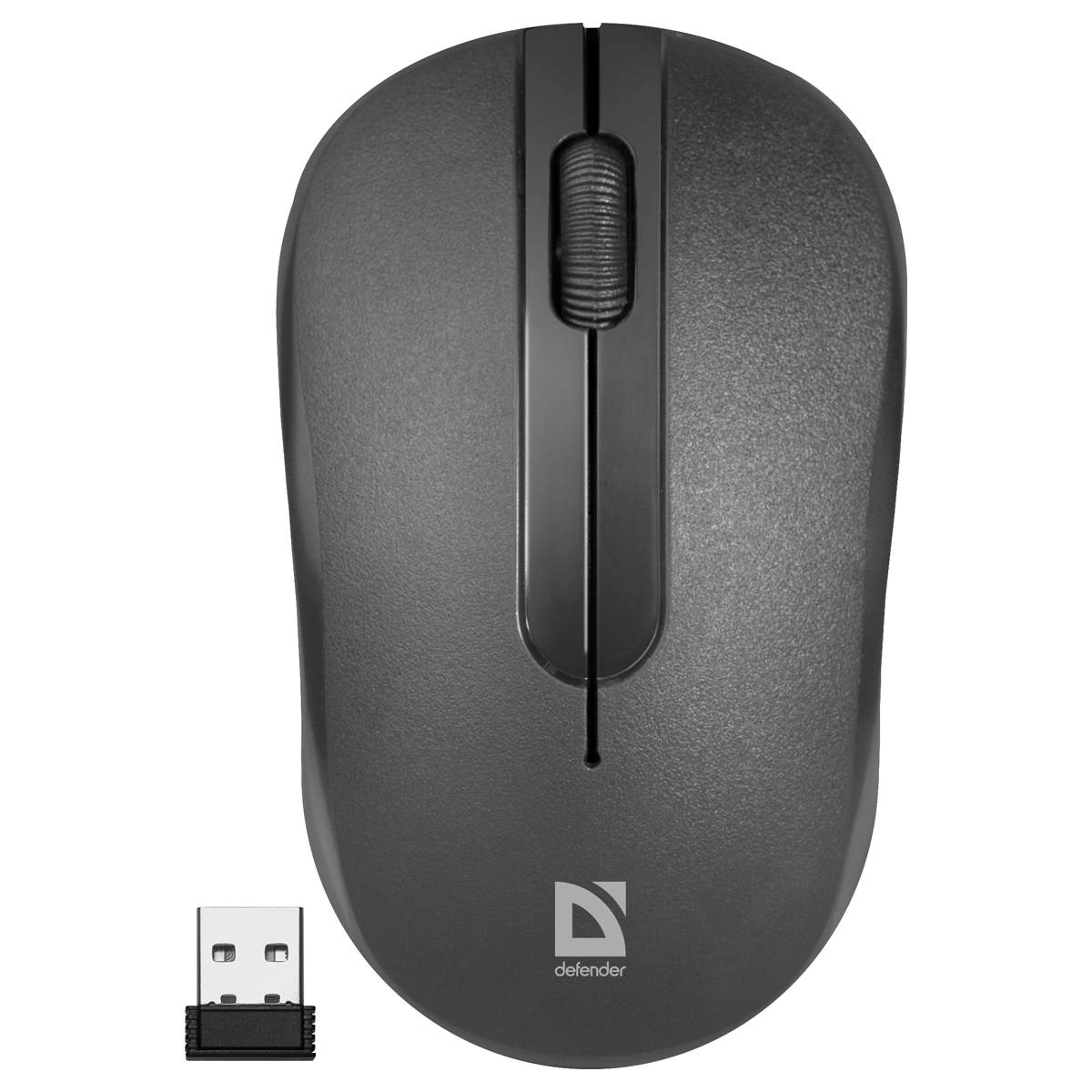 картинка Мышь беспроводная Defender Hit MM-495, 1600 dpi, USB, черный, 52495 от магазина Альфанит в Кунгуре