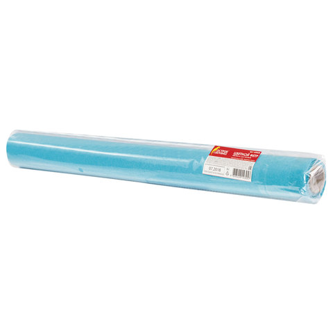 картинка Фетр, 50*70 см, 2 мм, голубой, BRAUBERG, 660628 от магазина Альфанит в Кунгуре