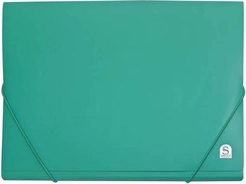 картинка Папка на резинке, А4, 400 мкм, корешок 15 мм, пластик, зеленый, Sponsor, SF311/03 от магазина Альфанит в Кунгуре