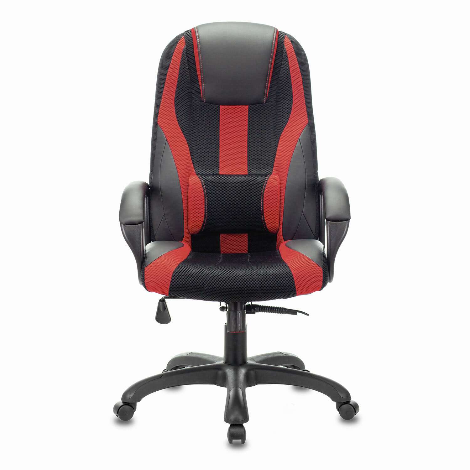 картинка Кресло офисное BRABIX "Rapid GM-102", экокожа/ткань, черное/красное, 532107 от магазина Альфанит в Кунгуре