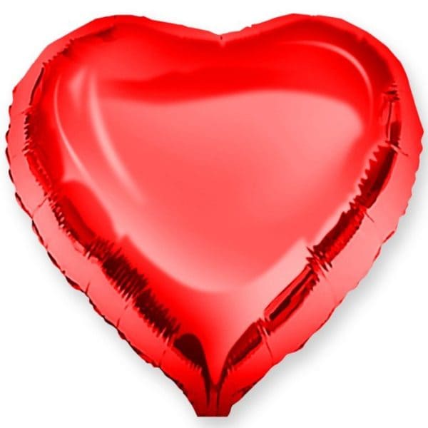 картинка Шар воздушный фольгированный, 18", красный, "Сердце", 123034, 4869850 от магазина Альфанит в Кунгуре