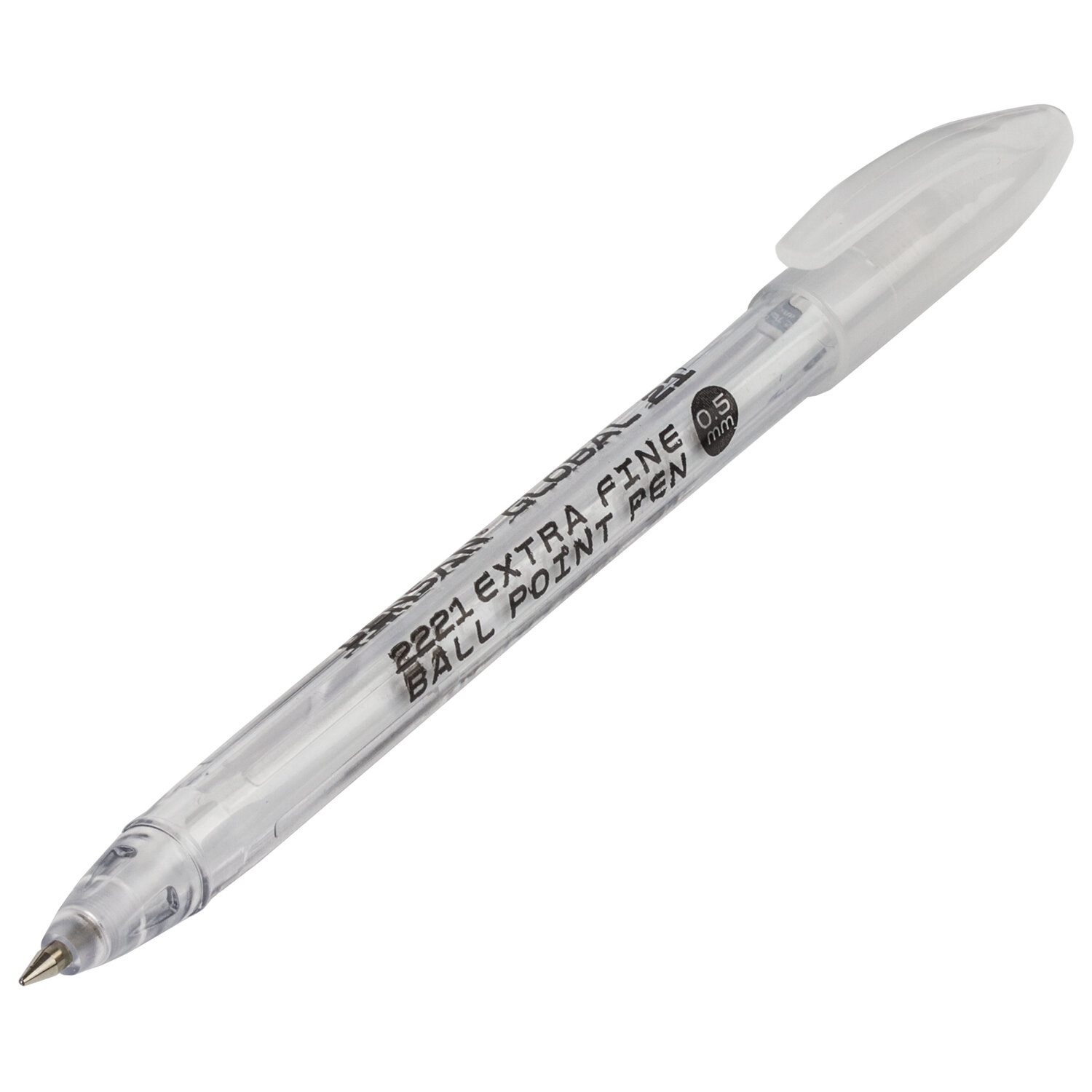 картинка Ручка шариковая масляная, 0,5 мм, черная, корп. белый, "Global-21", PENSAN, 2221 от магазина Альфанит в Кунгуре