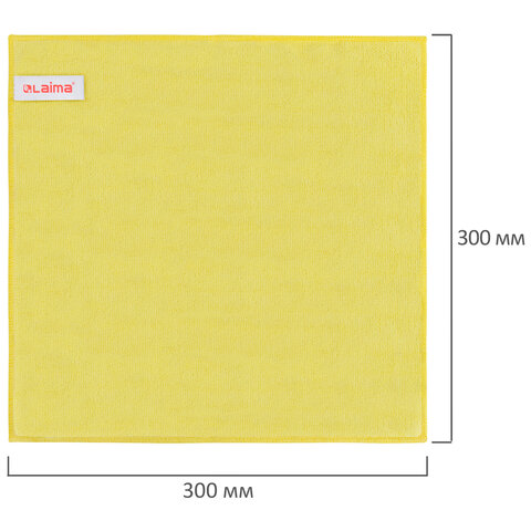 картинка Салфетки из микрофибры, 4 шт, 30*30 см, плотные, "Multi Pack Pro Colour 30", LAIMA, 607792 от магазина Альфанит в Кунгуре