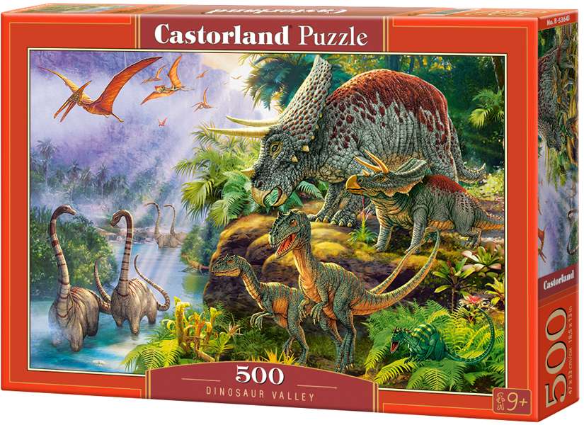 картинка Пазл 500 эл., "Долина динозавров", CastorLand, B-53643 от магазина Альфанит в Кунгуре