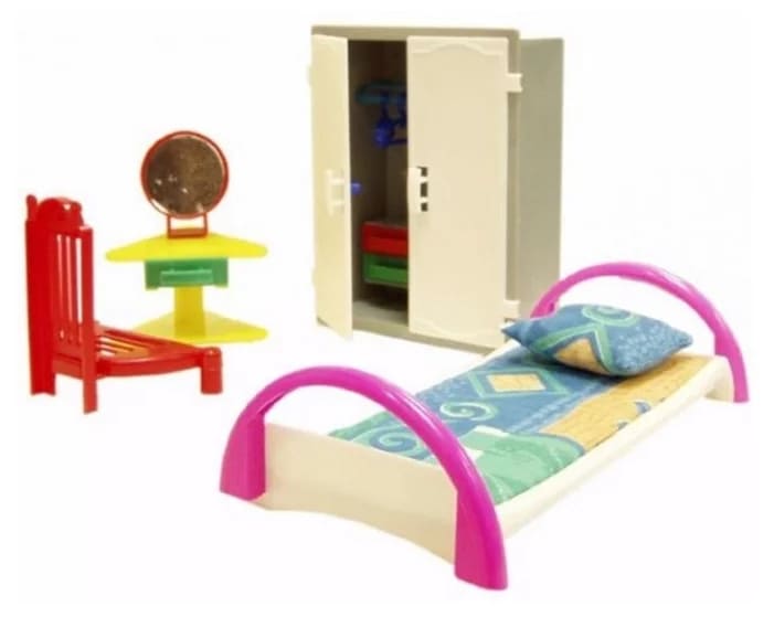 картинка Мебель для кукол, "Спальня", 77301 от магазина Альфанит в Кунгуре
