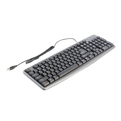 картинка Клавиатура проводная Defender Element HB-520G, USB, серый, 45523 от магазина Альфанит в Кунгуре