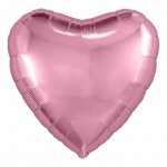 картинка Шар воздушный фольгированный, 5", "Сердце Фламинго однотонный", Agura, 755822 от магазина Альфанит в Кунгуре