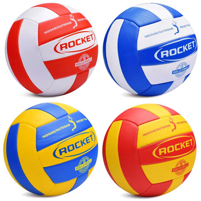 картинка Мяч волейбольный, № 5, ПВХ, ассорти, Rocket, R0127 от магазина Альфанит в Кунгуре