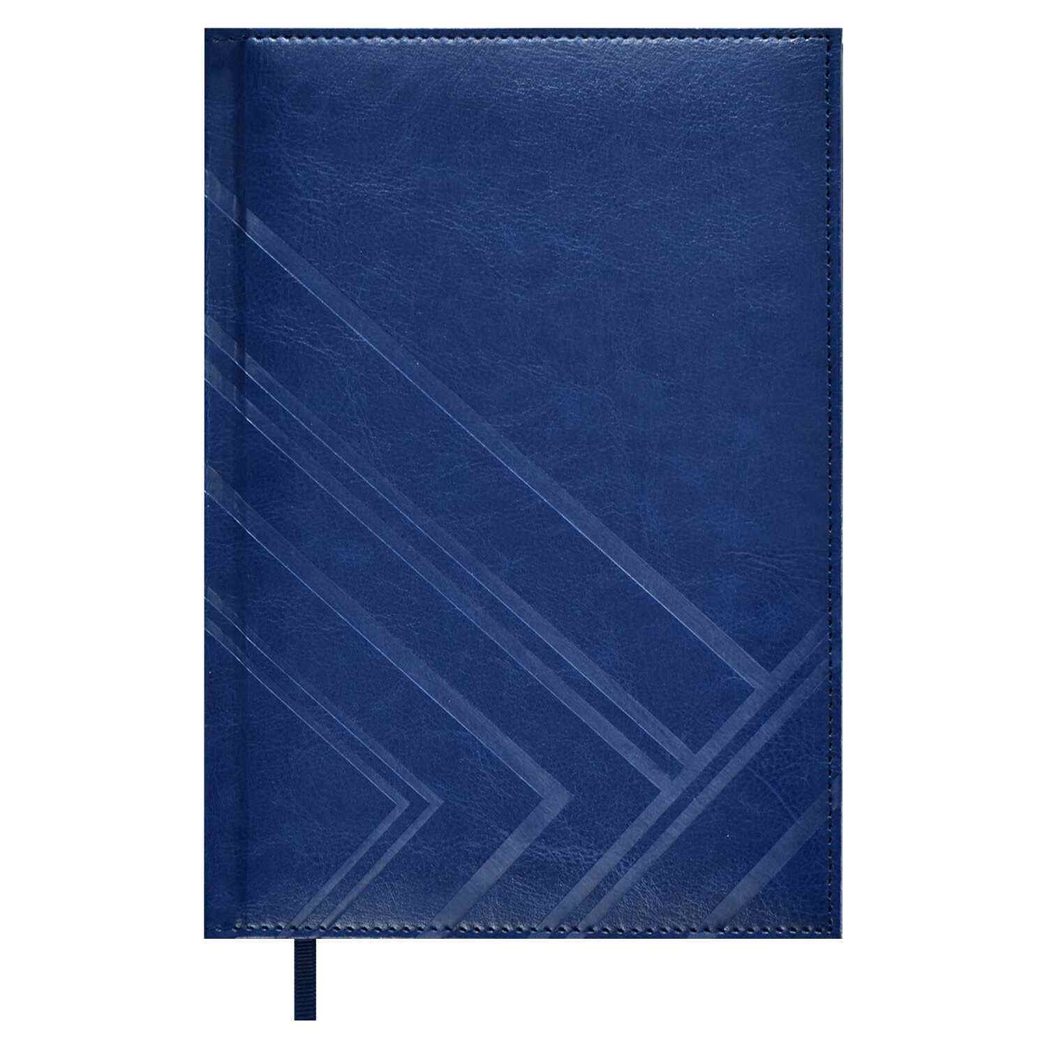 картинка Ежедневник недатированный, А5, 160 л, кожзам, синий, "Сариф Эконом", Феникс+, 67199 от магазина Альфанит в Кунгуре
