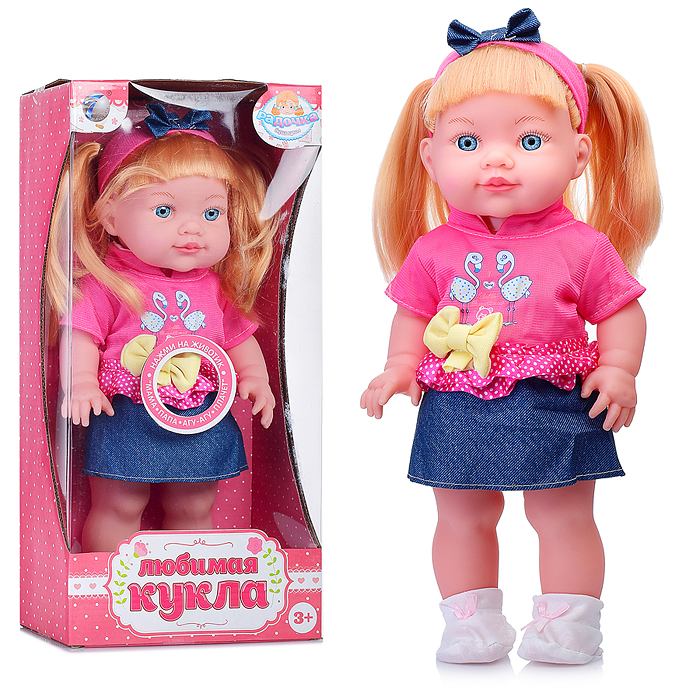 картинка Кукла, 38 см, звук, в летнем костюмчике, "Радочка", Tongde, 262-K от магазина Альфанит в Кунгуре