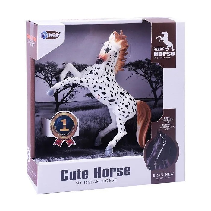 картинка Игровая фигурка, 14 см, ПВХ, белый, в коробке, "Лошадка", BYL33030-3 от магазина Альфанит в Кунгуре