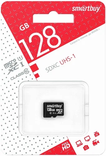 картинка Карта памяти micro-SDXC SmartBuy 128 GB Class 10, SB128GBSDCL10-00 от магазина Альфанит в Кунгуре