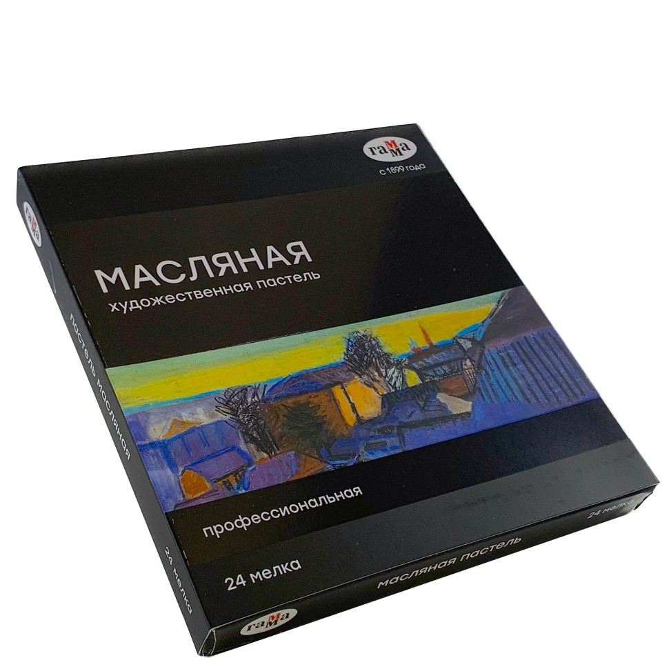 картинка Пастель масляная, 24 цв, коробка, "Профессиональная", Гамма, 5042324 от магазина Альфанит в Кунгуре