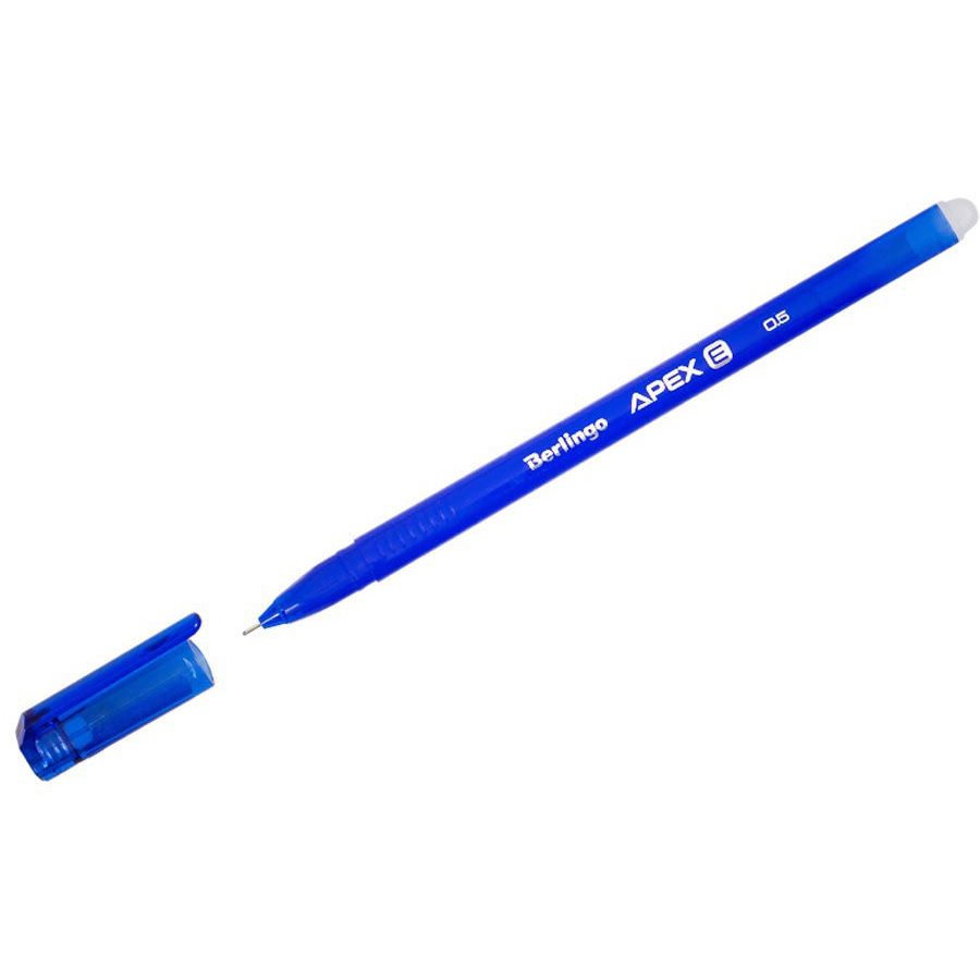 картинка Ручка гелевая стираемая, 0,5 мм, синяя, "Apex E", Berlingo, CGp_50212 от магазина Альфанит в Кунгуре