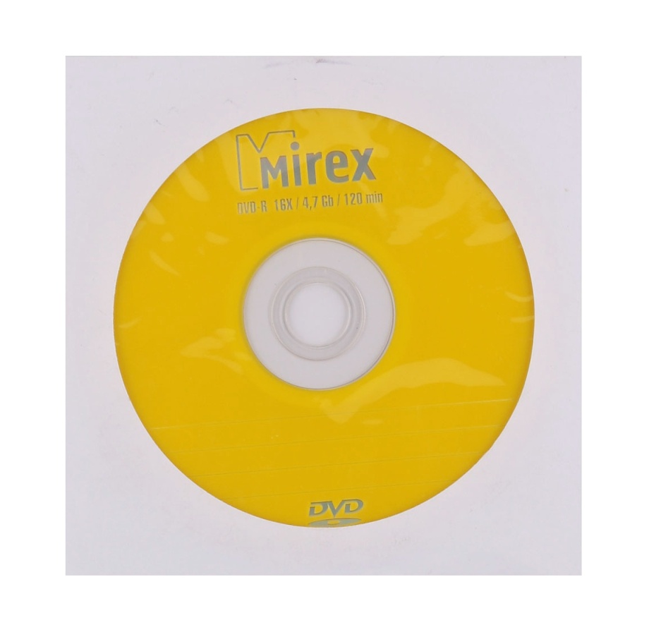 картинка Диск DVD-R Mirex, 1 шт, 16x 4,7GB, 120 min от магазина Альфанит в Кунгуре