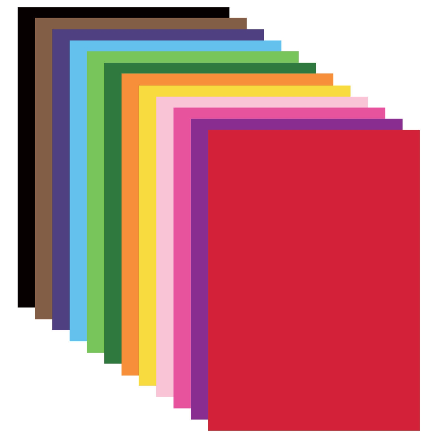 картинка Картон цветной, А4, 12 л, 12 цв, мелованный, "Килиманджаро", BRAUBERG, 129917 от магазина Альфанит в Кунгуре
