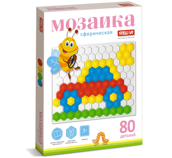 картинка Мозаика пластмассовая, 80 дет., "Сфера. Машина", STELLAR, 01068 от магазина Альфанит в Кунгуре