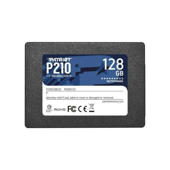 картинка Накопитель SSD 128 GB Patriot, P210S128G25, SATA III, 2.5" от магазина Альфанит в Кунгуре