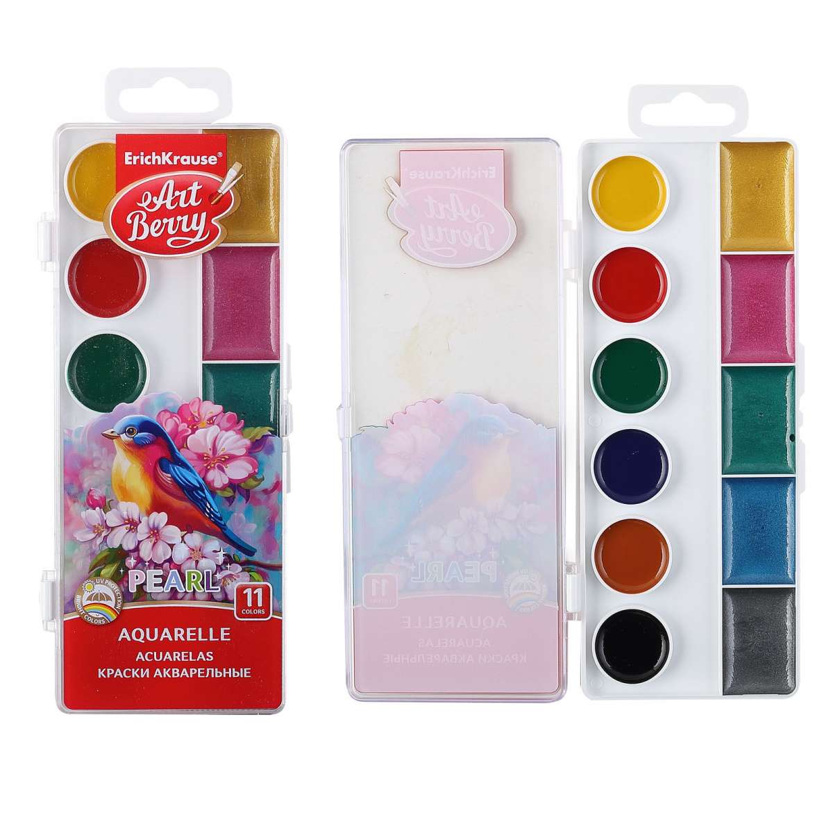 картинка Краски акварельные, 11 цв, "Pearl", ArtBerry, 53407 от магазина Альфанит в Кунгуре