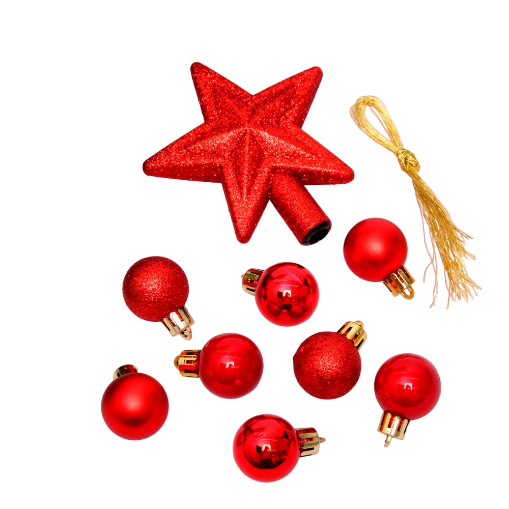 картинка Набор подвесок новогодних, 30 шт, пластик, красный, "Brilliant pirouette", Серпантин, 201-3220, 11460720 от магазина Альфанит в Кунгуре