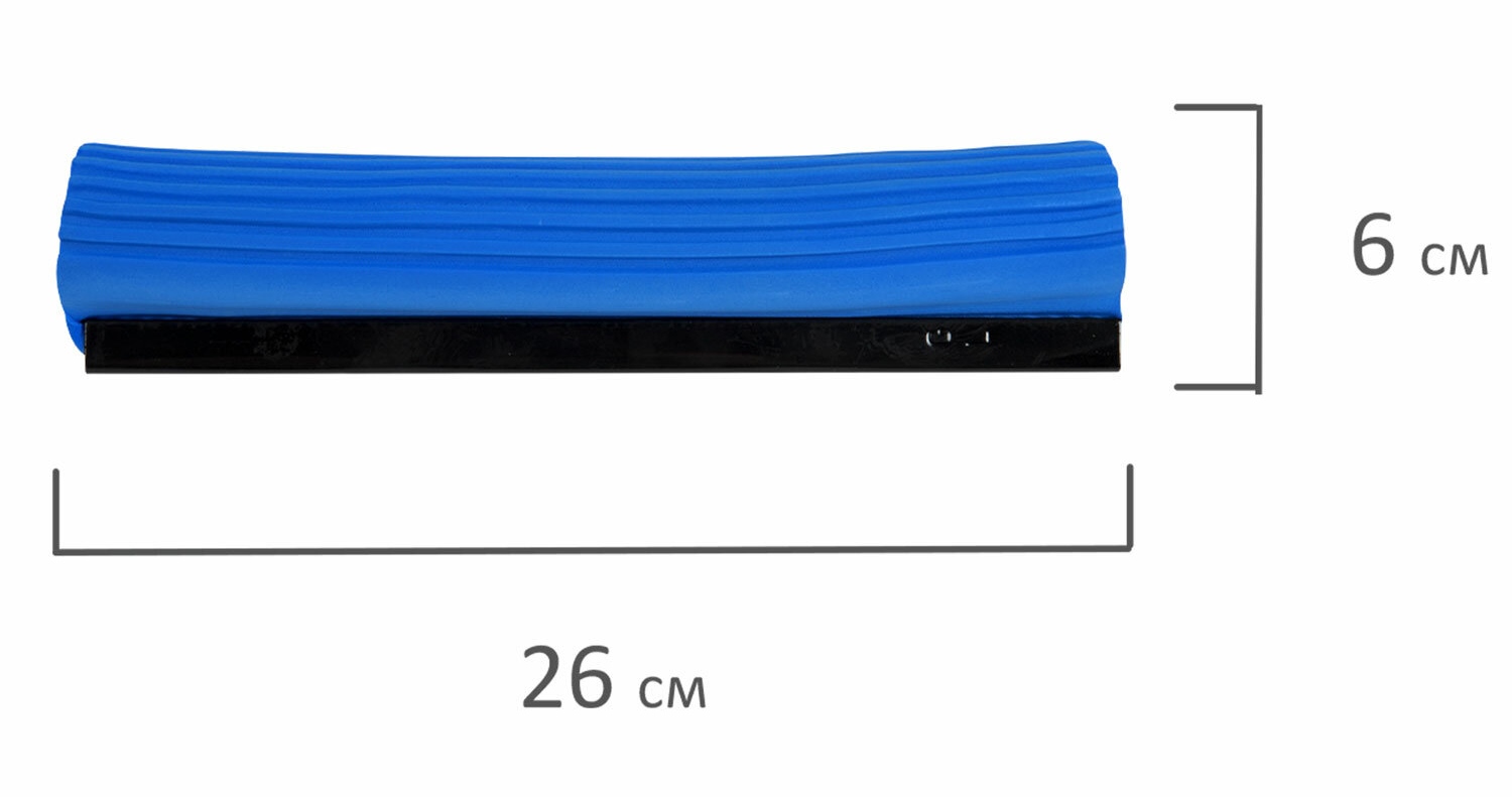 картинка Насадка МОП, 26 см, самоотжимная, синий, LAIMA, 601484 от магазина Альфанит в Кунгуре