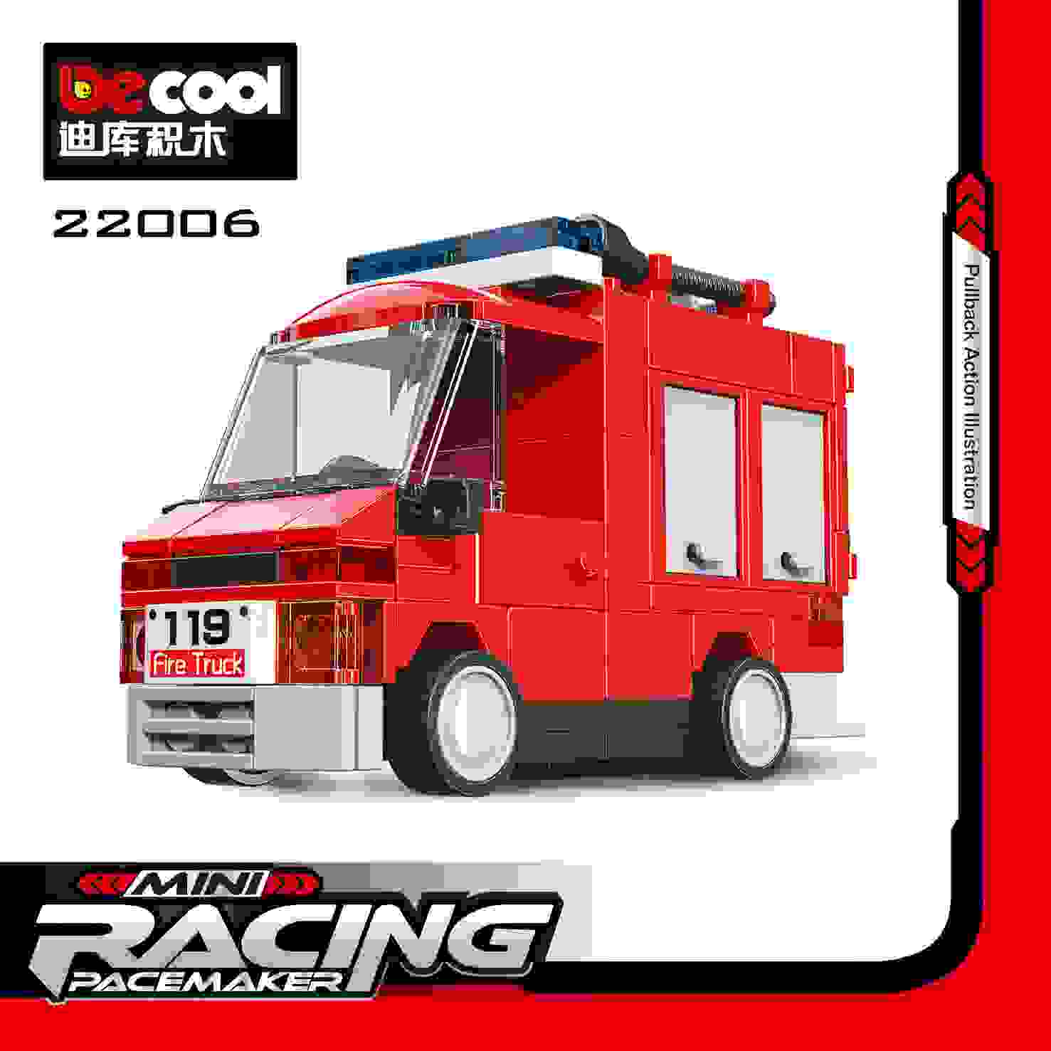 картинка Конструктор пластмассовый, 107 дет., "Mini Racing", DeCool, 22006 от магазина Альфанит в Кунгуре