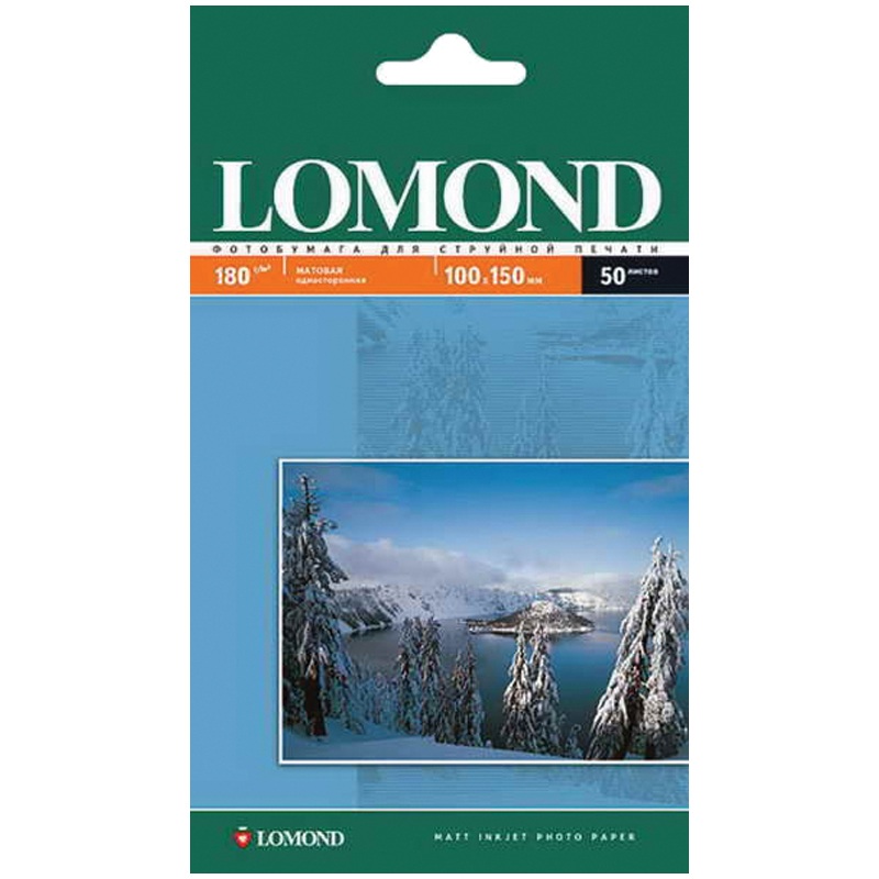 картинка Фотобумага Lomond, 10*15 см, 50 л, 180 г/м2, матовая односторонняя, 0102063 от магазина Альфанит в Кунгуре