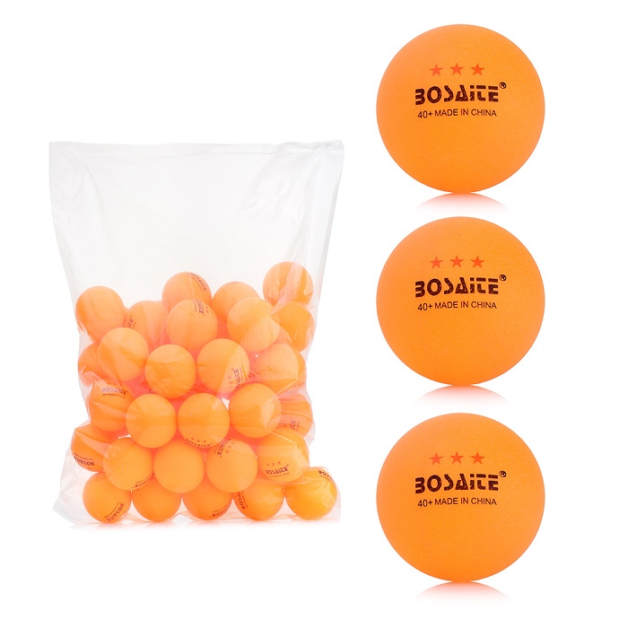 картинка Мяч для настольного тенниса, пластик, оранжевый, 0607 от магазина Альфанит в Кунгуре