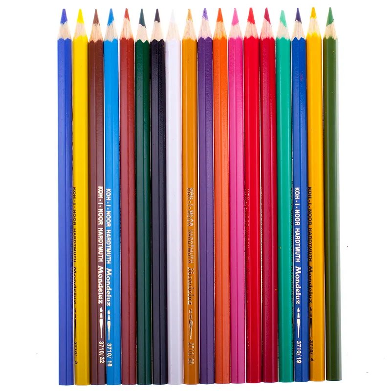 картинка Карандаши цветные акварельные, 18 цв, 18 шт, заточенные, "Mondeluz", Koh-i-Noor, 3717018001KSRU от магазина Альфанит в Кунгуре