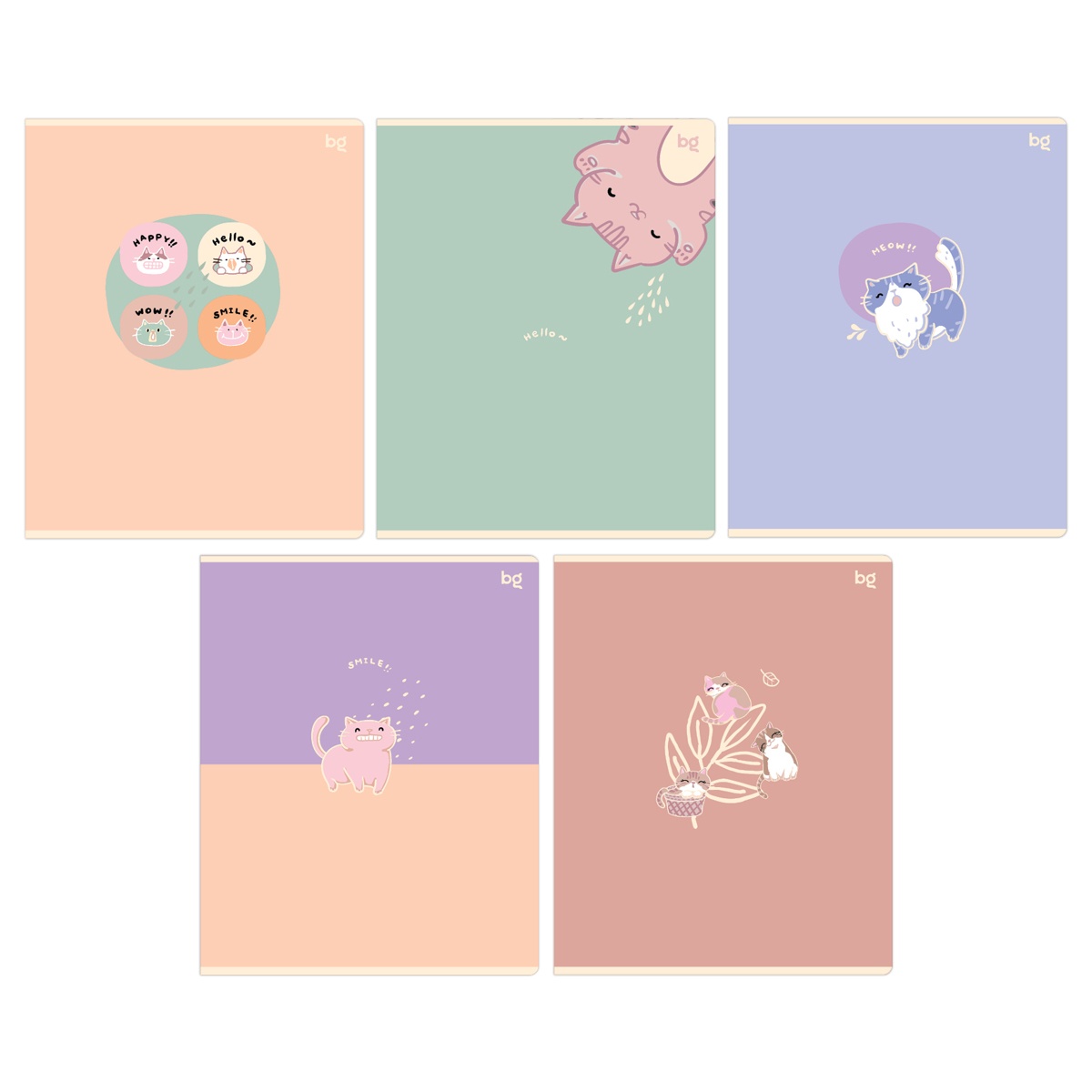 картинка Тетрадь 48 л, А5, клетка, эконом, "Улыбка", BG, Т5ск48 62704 от магазина Альфанит в Кунгуре