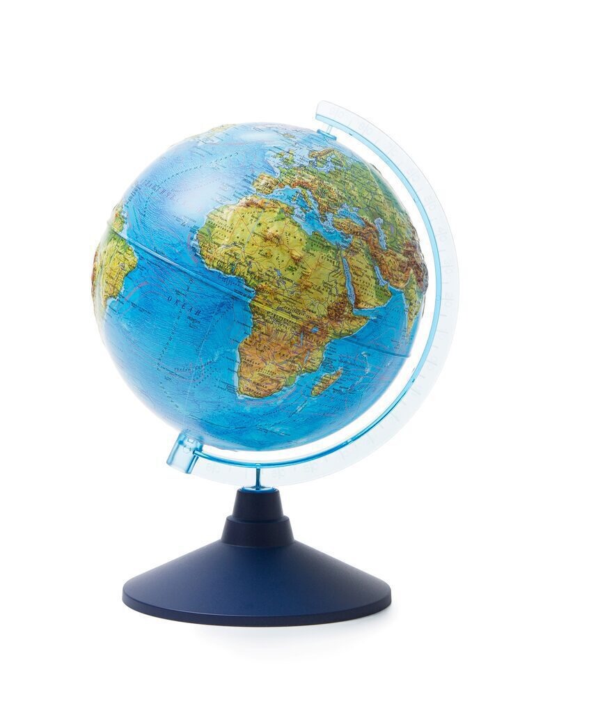 картинка Глобус физический, 21 см, на подставке, рельефный, "Классик Евро", Globen, Ке022100183 от магазина Альфанит в Кунгуре