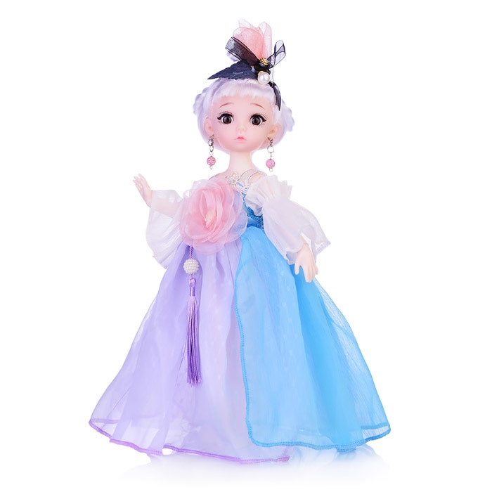 картинка Кукла шарнирная, 28 см, голубой, в коробке, "Японские мотивы", 202275 от магазина Альфанит в Кунгуре