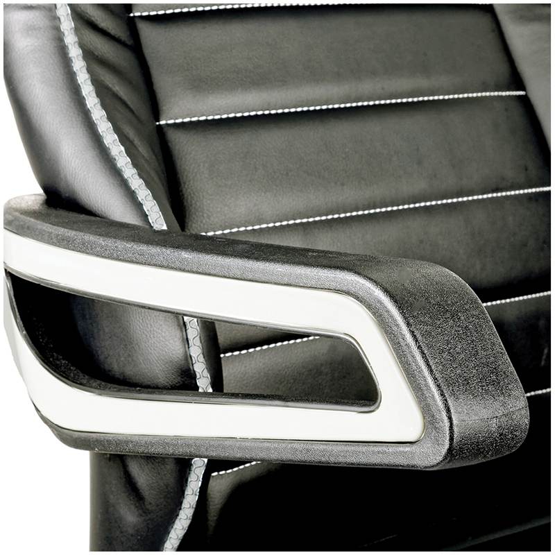 картинка Кресло игровое Helmi "Drift HL-S03", ткань/экокожа, черный/серый, 274807 от магазина Альфанит в Кунгуре