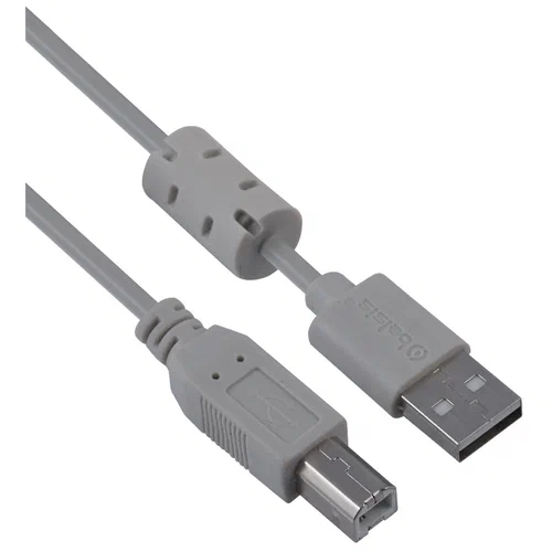 картинка Кабель соединительный для принтера Belsis BW1413 USB 2.0 AM — USB 2.0 BM, 5,0 м, серый от магазина Альфанит в Кунгуре