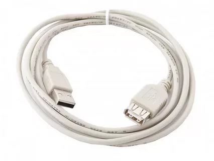 картинка Кабель удлинитель Gembird USB 2.0 AM — USB 2.0 BM, 3,0 м, белый, CC-USB2-AMAF-10 от магазина Альфанит в Кунгуре